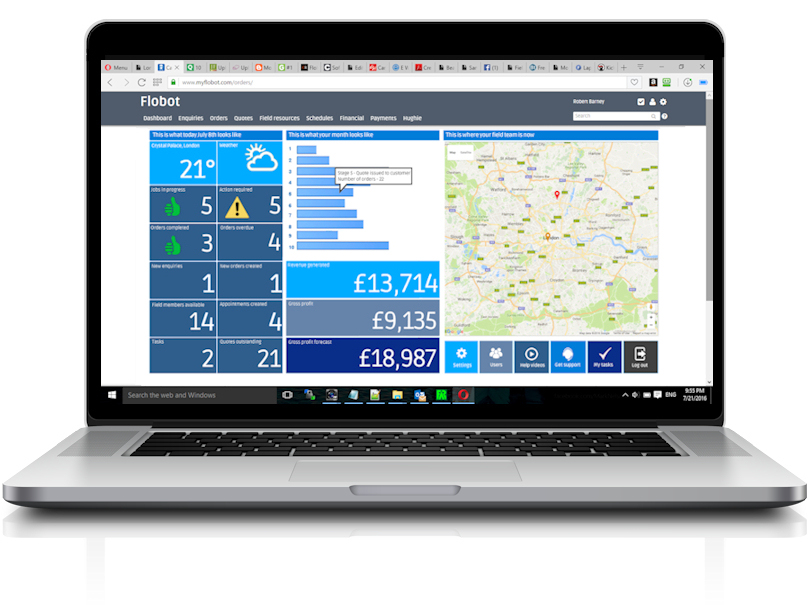 screenshot of Flobot