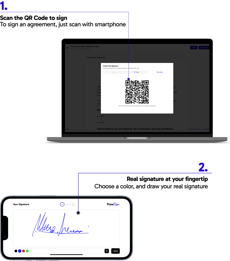 screenshot of FlowSign