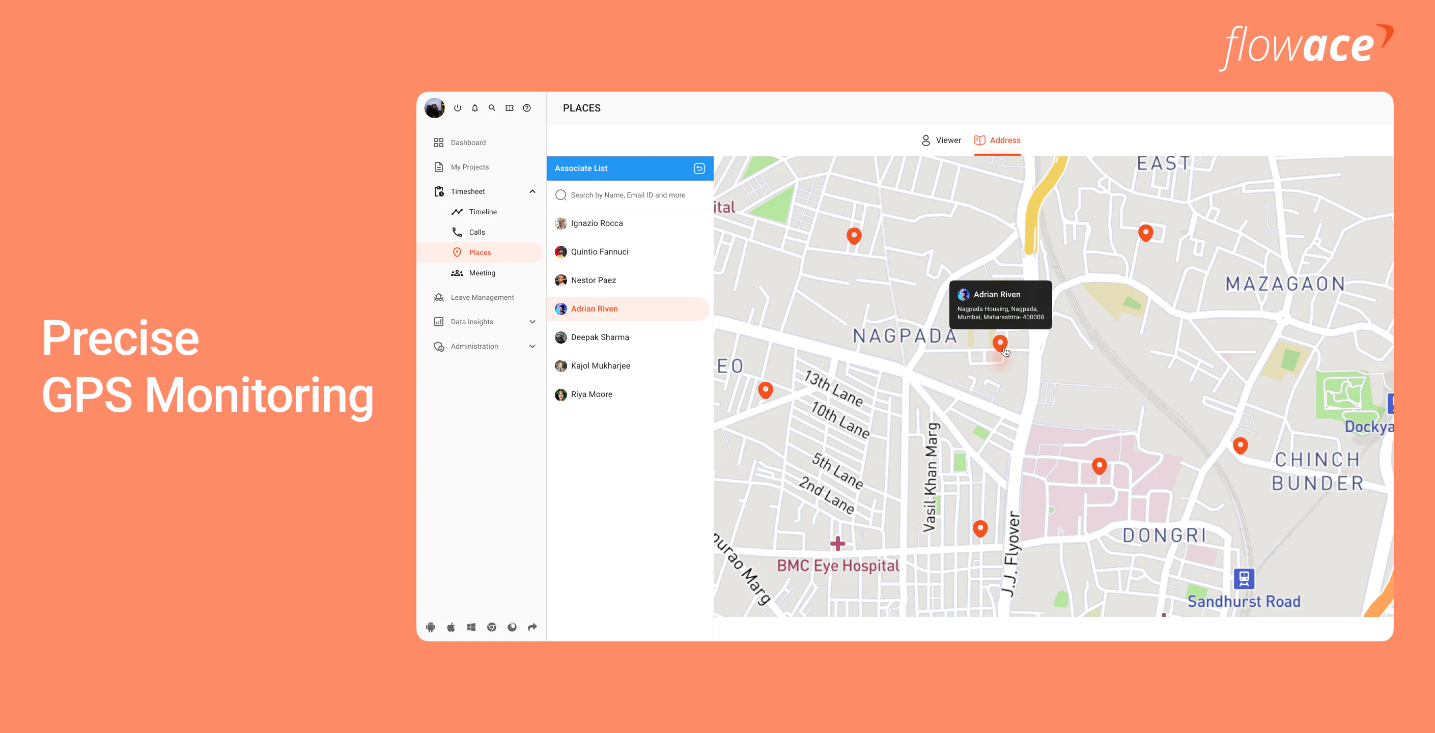 screenshot of Flowace
