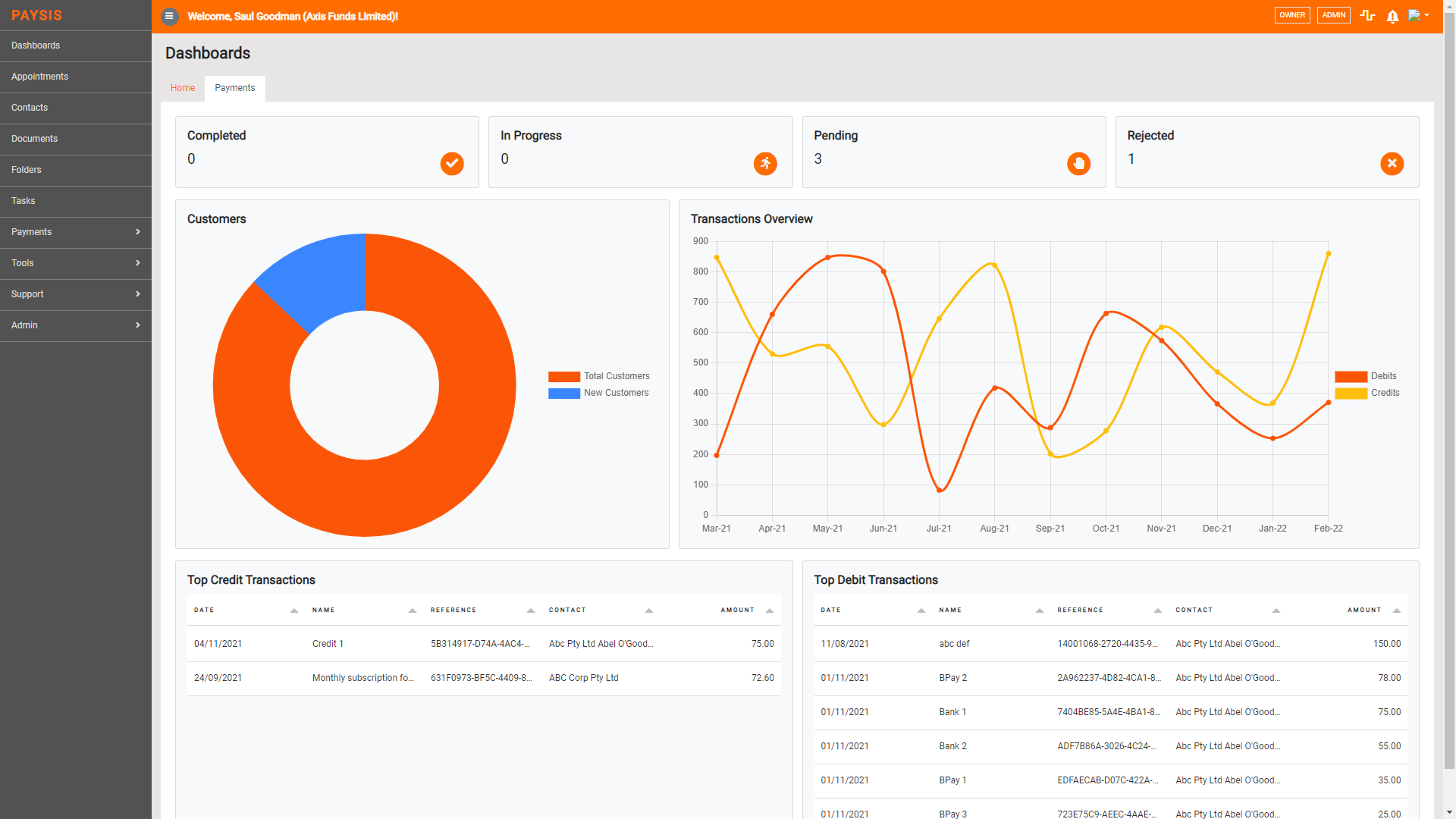 screenshot of Flowbiz