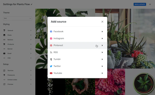 screenshot of Flowbox