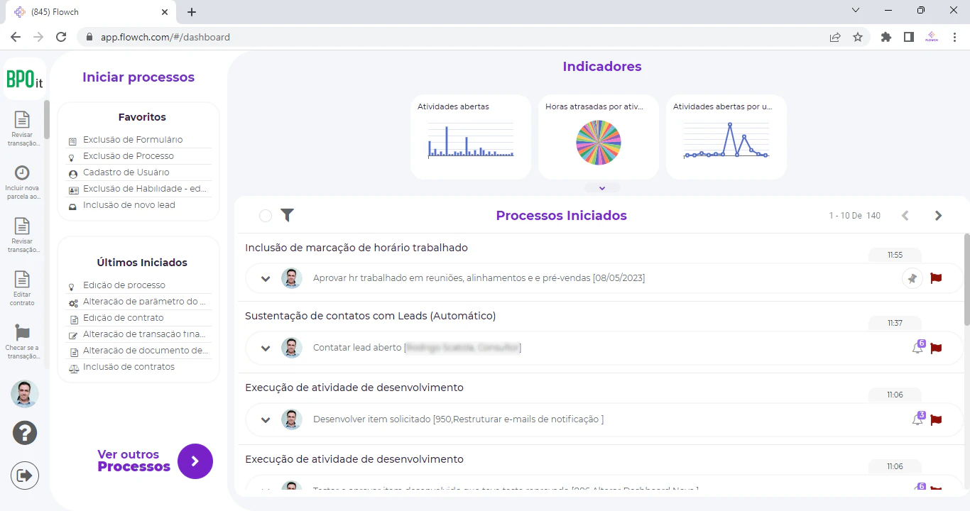 screenshot of Flowch