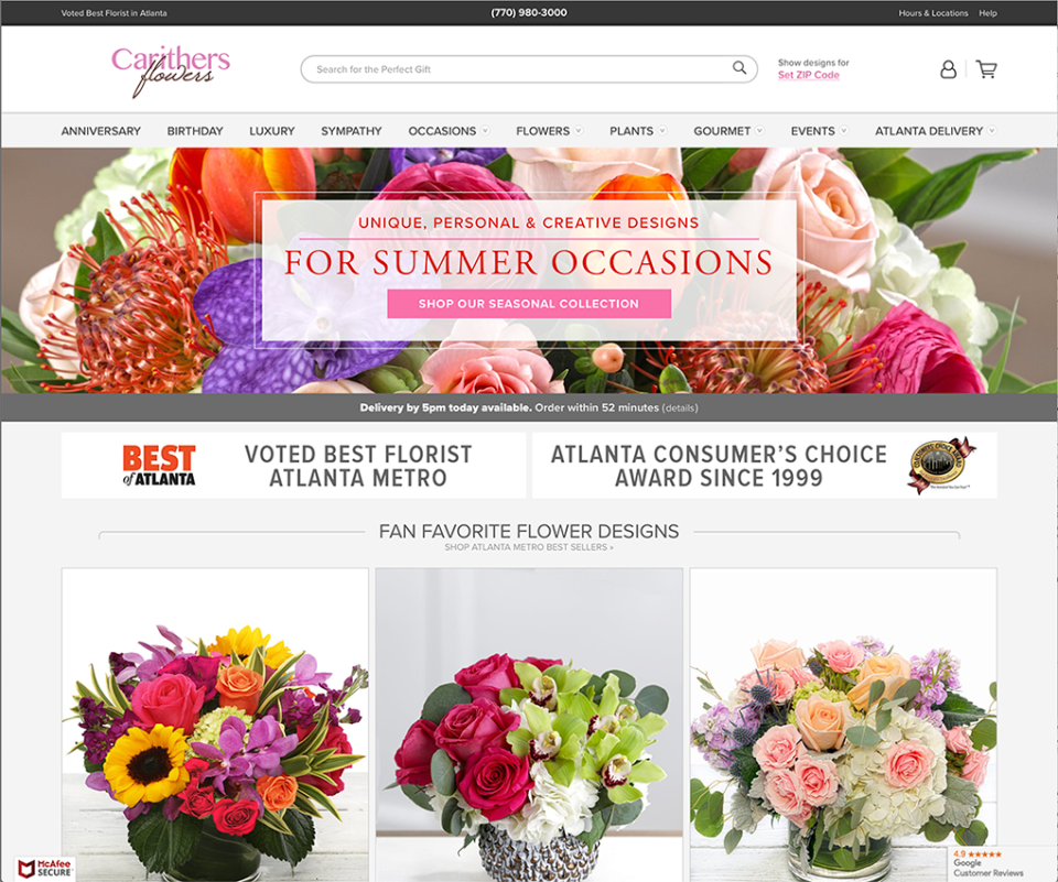 screenshot of FlowerManager