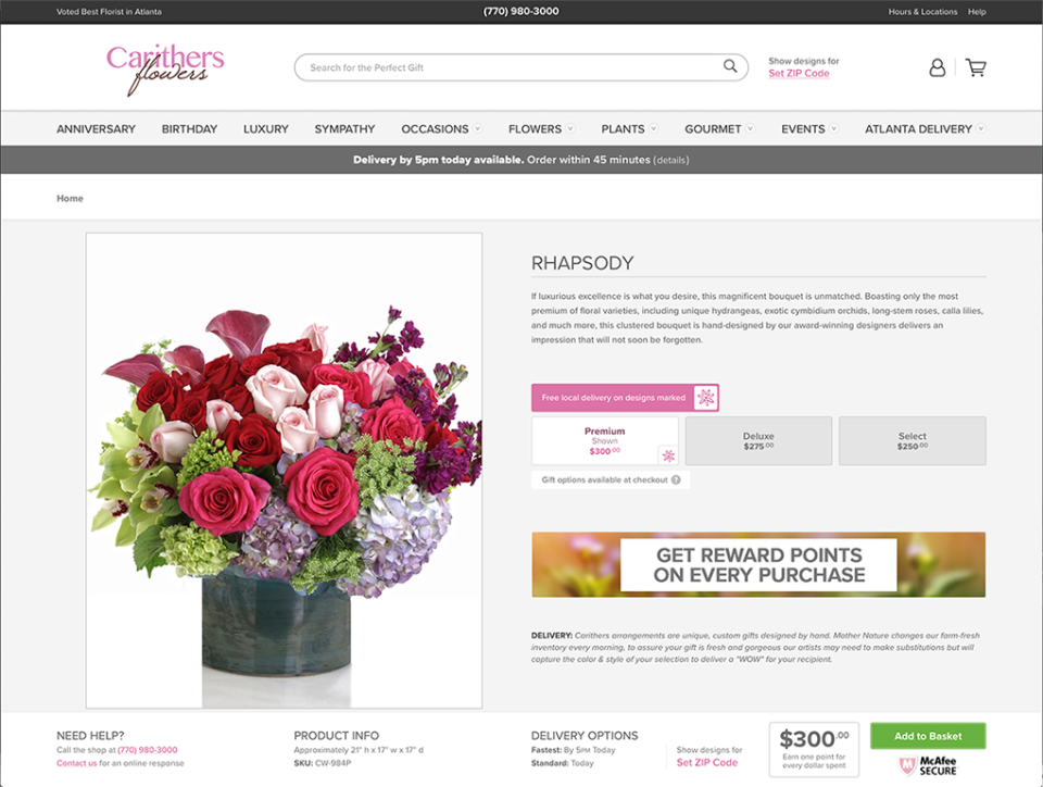 screenshot of FlowerManager