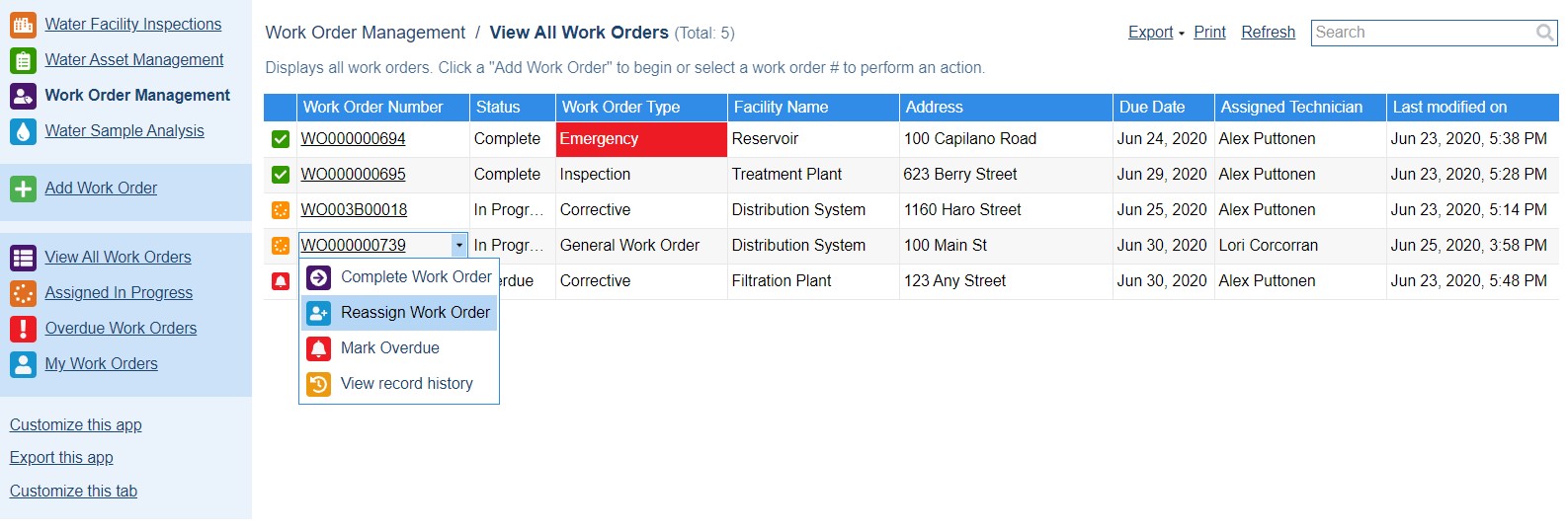 screenshot of Flowfinity