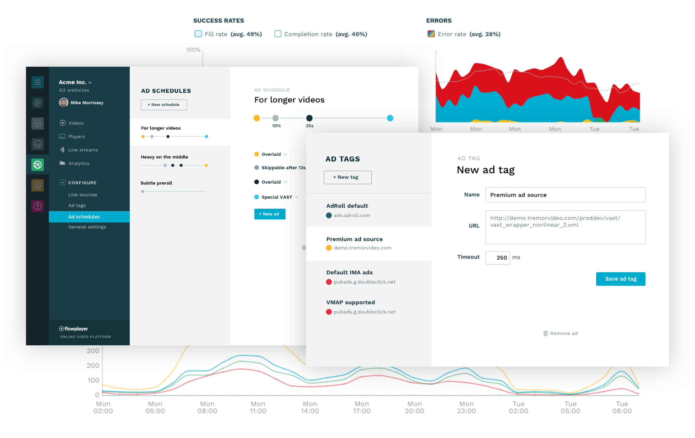 screenshot of Flowplayer