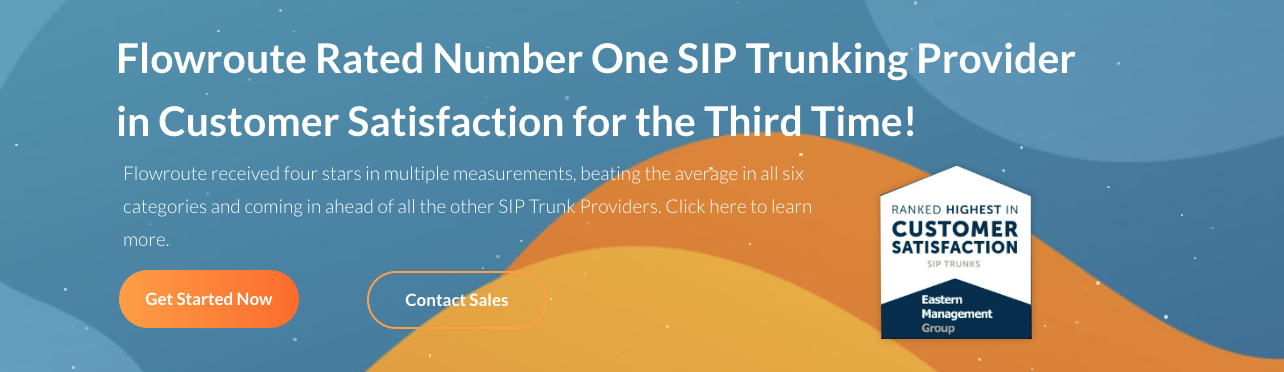 screenshot of Flowroute