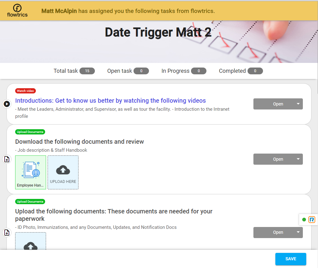 screenshot of Flowtrics