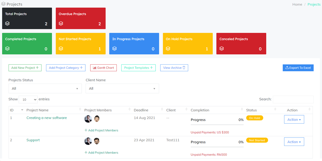 screenshot of FlowyTeam