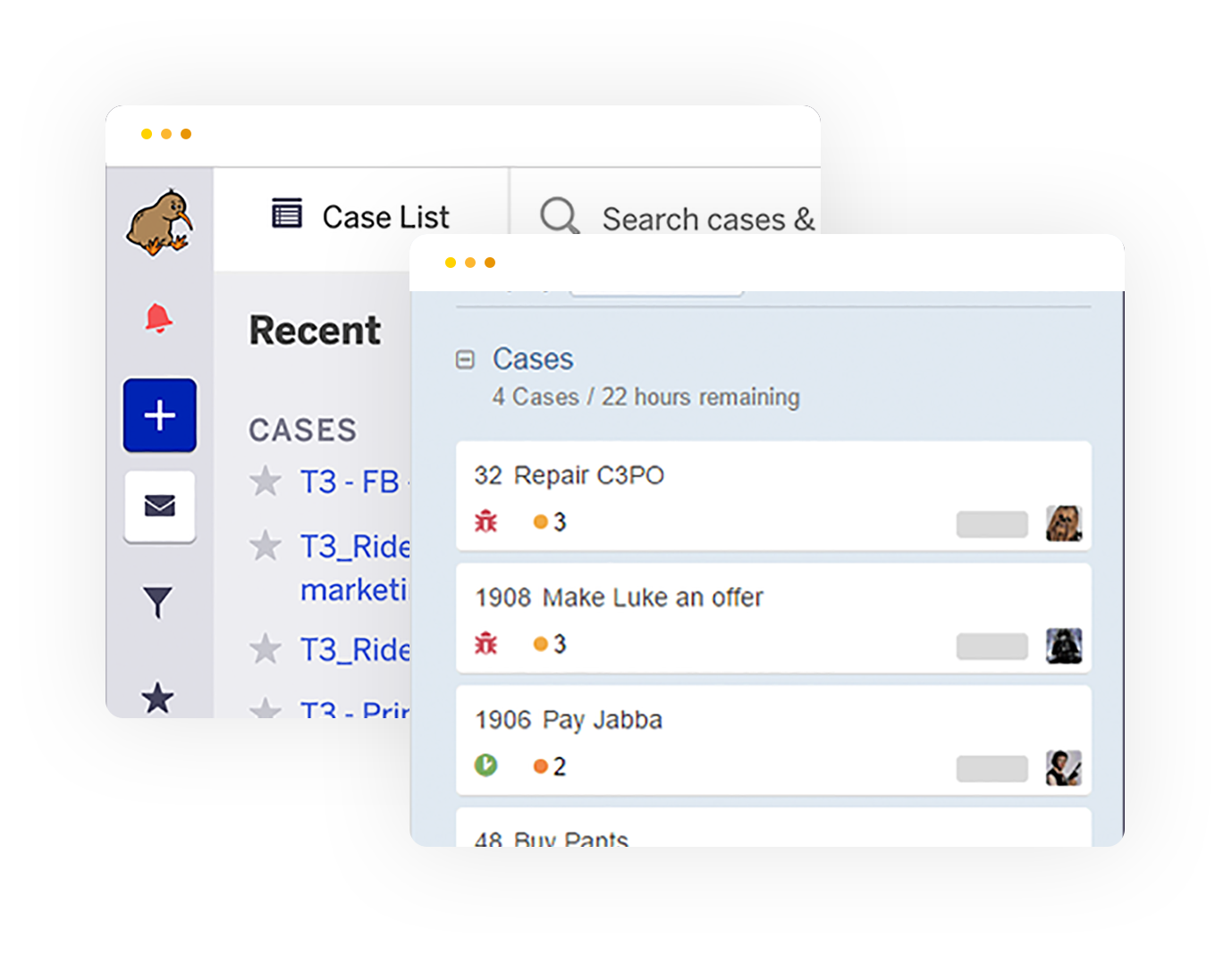 screenshot of FogBugz