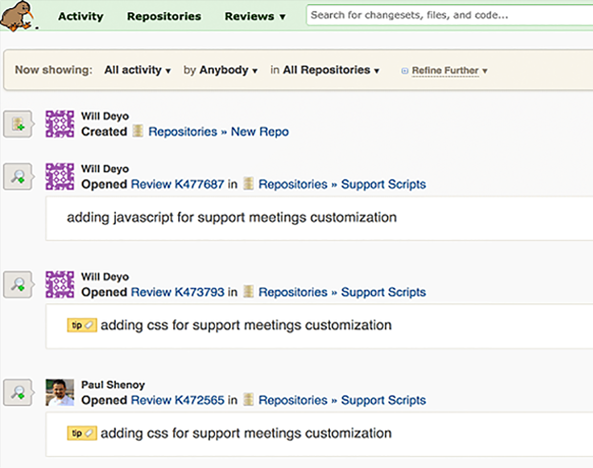 screenshot of FogBugz