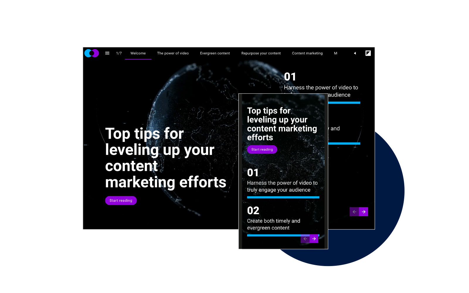 screenshot of Foleon