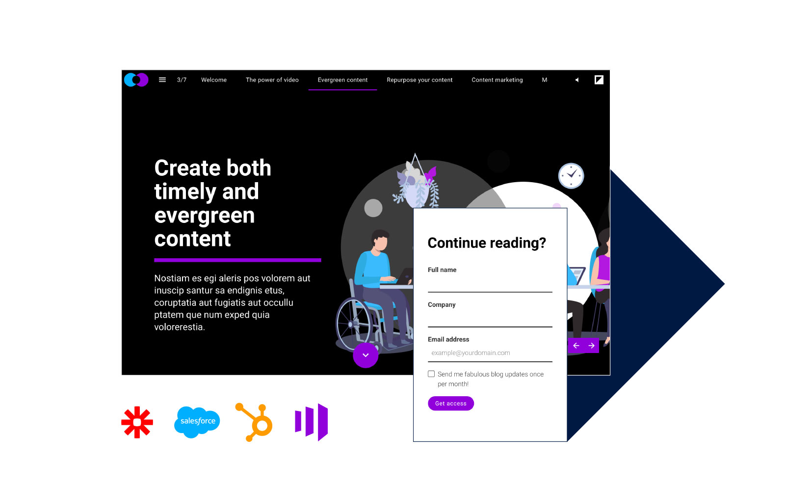 screenshot of Foleon