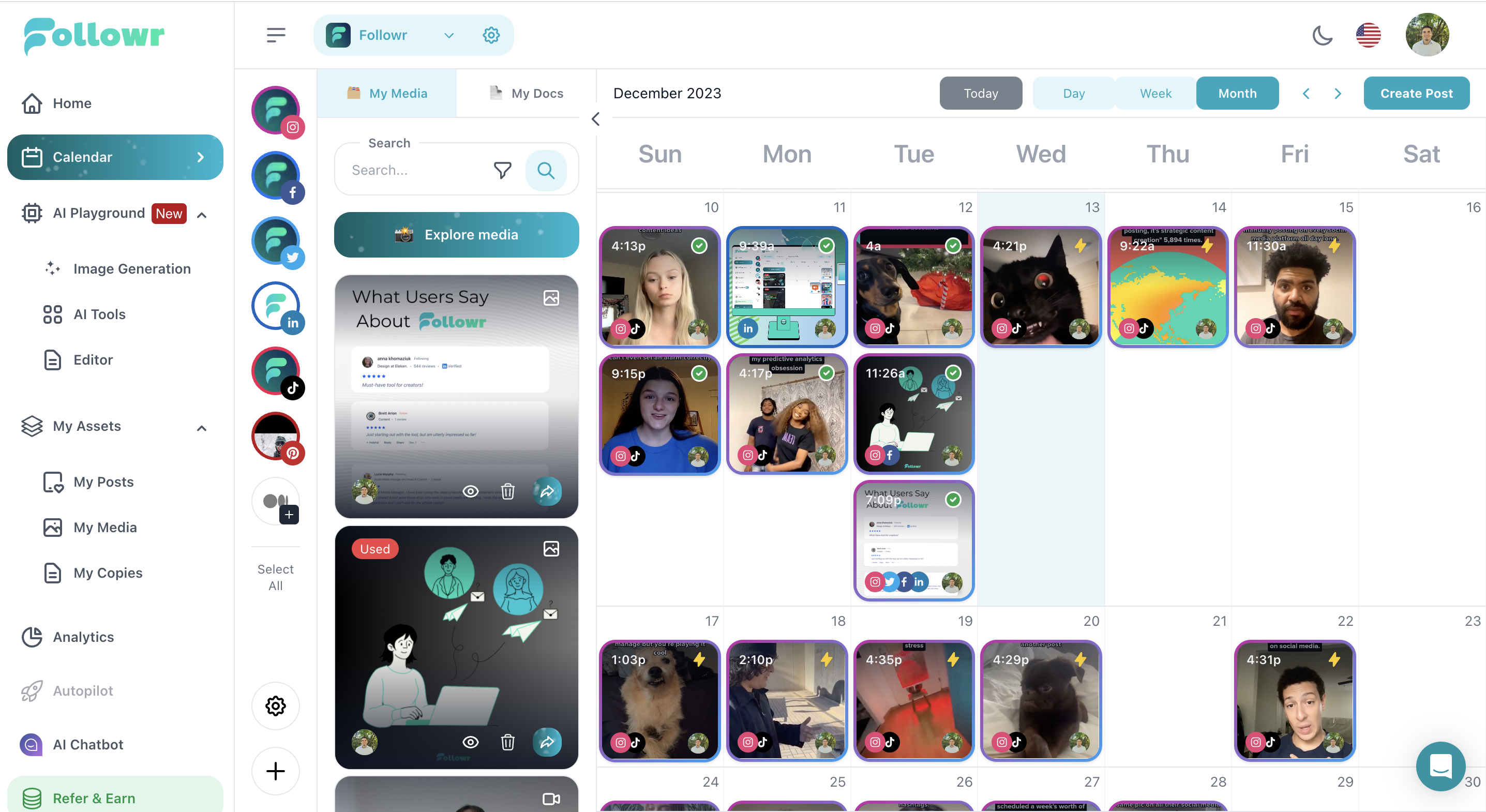 screenshot of Followr