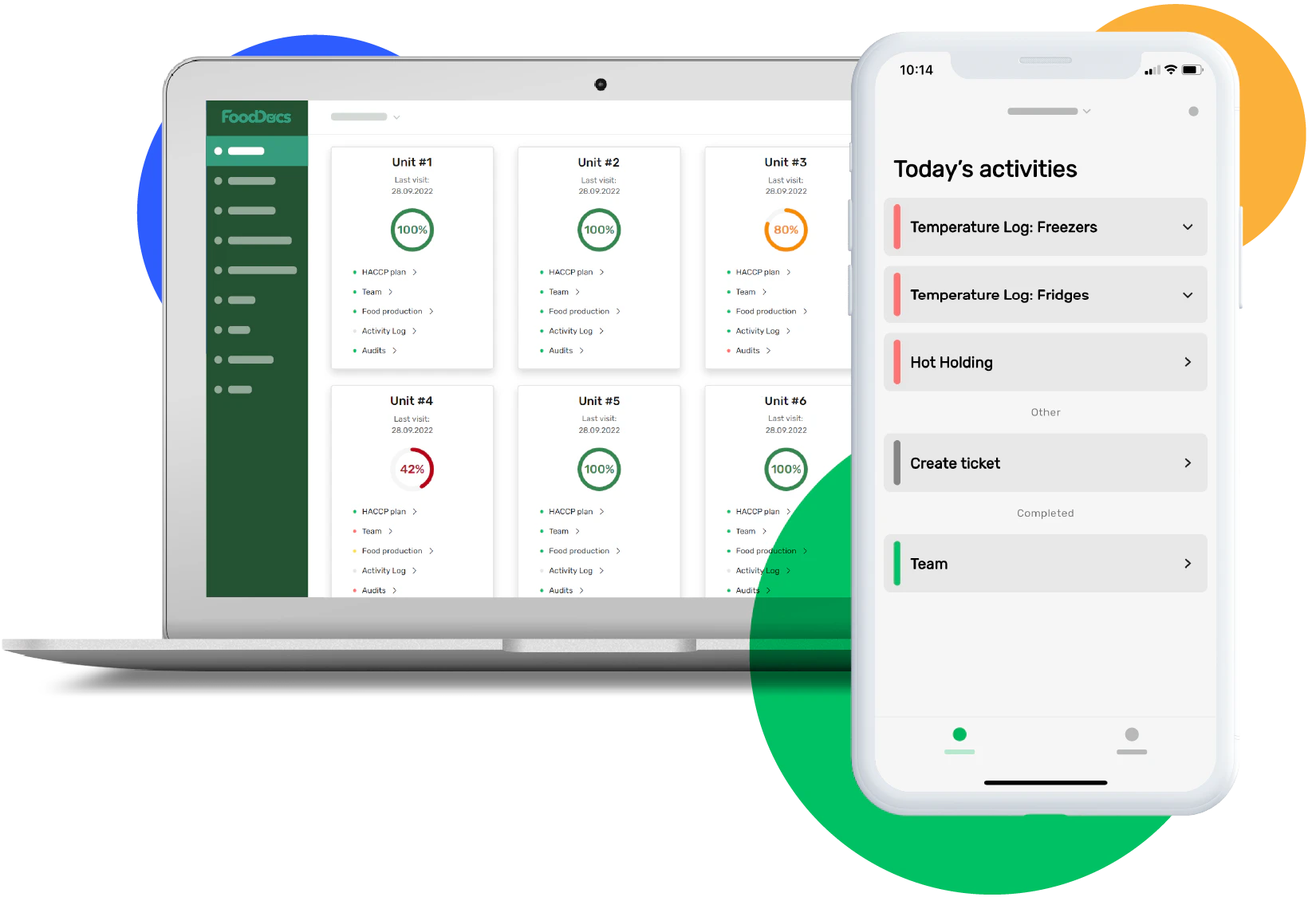 screenshot of FoodDocs