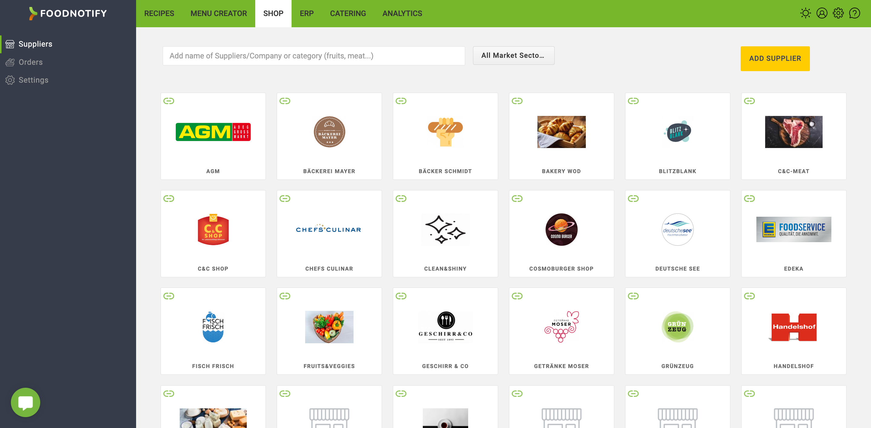 screenshot of FoodNotify