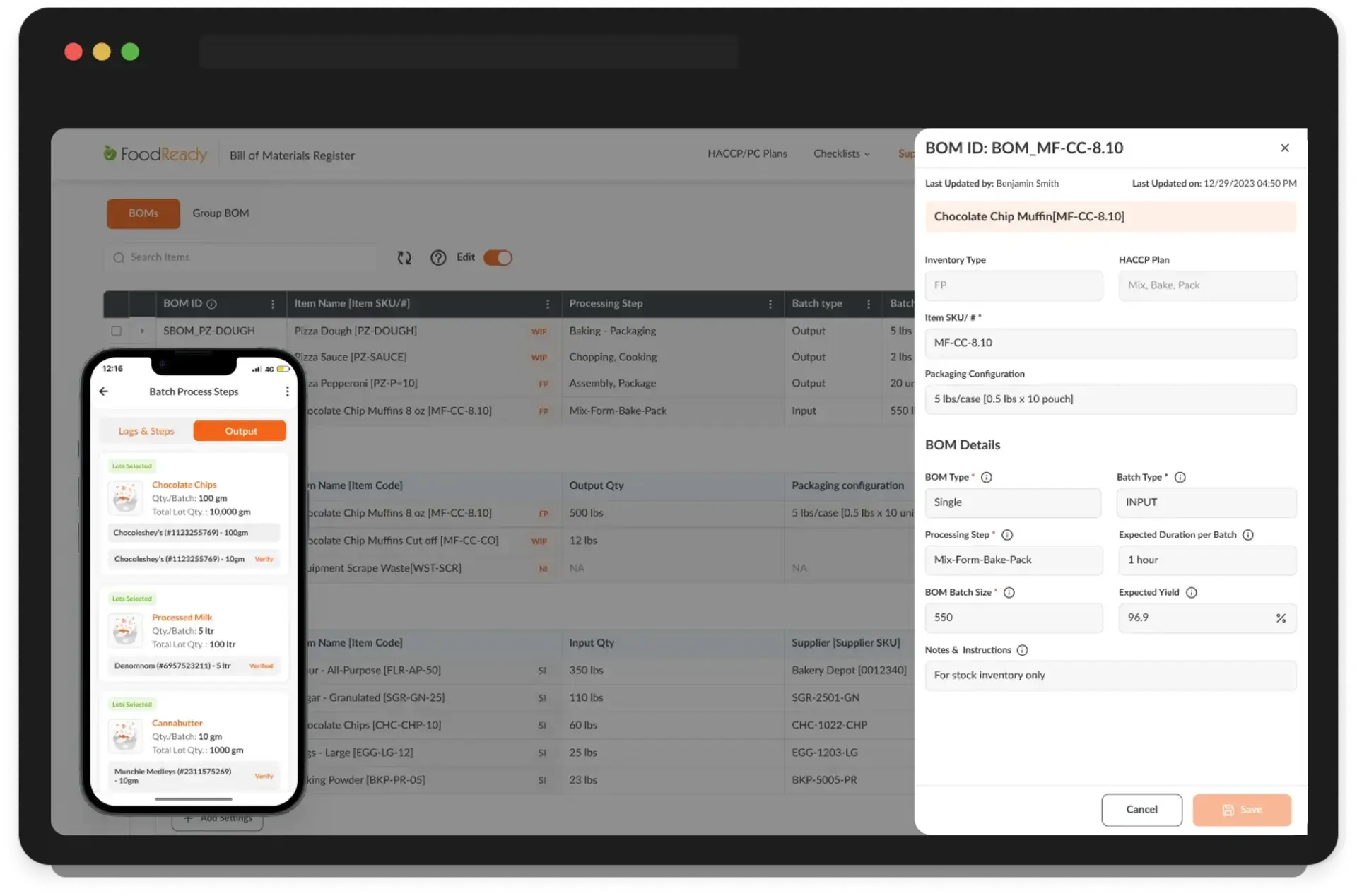 screenshot of FoodReady