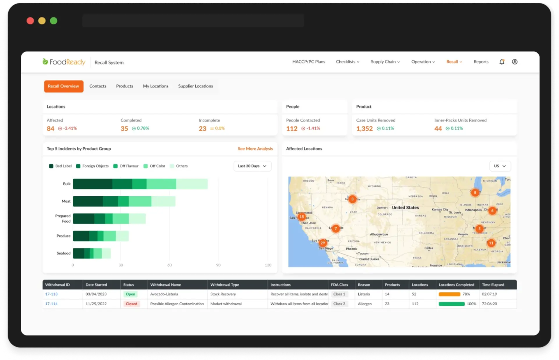 screenshot of FoodReady