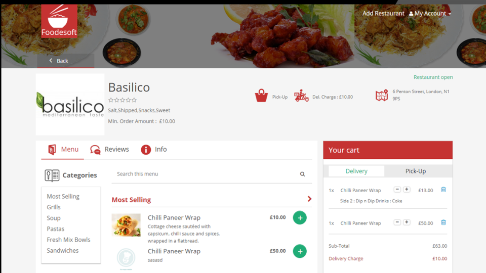screenshot of FoodeSoft