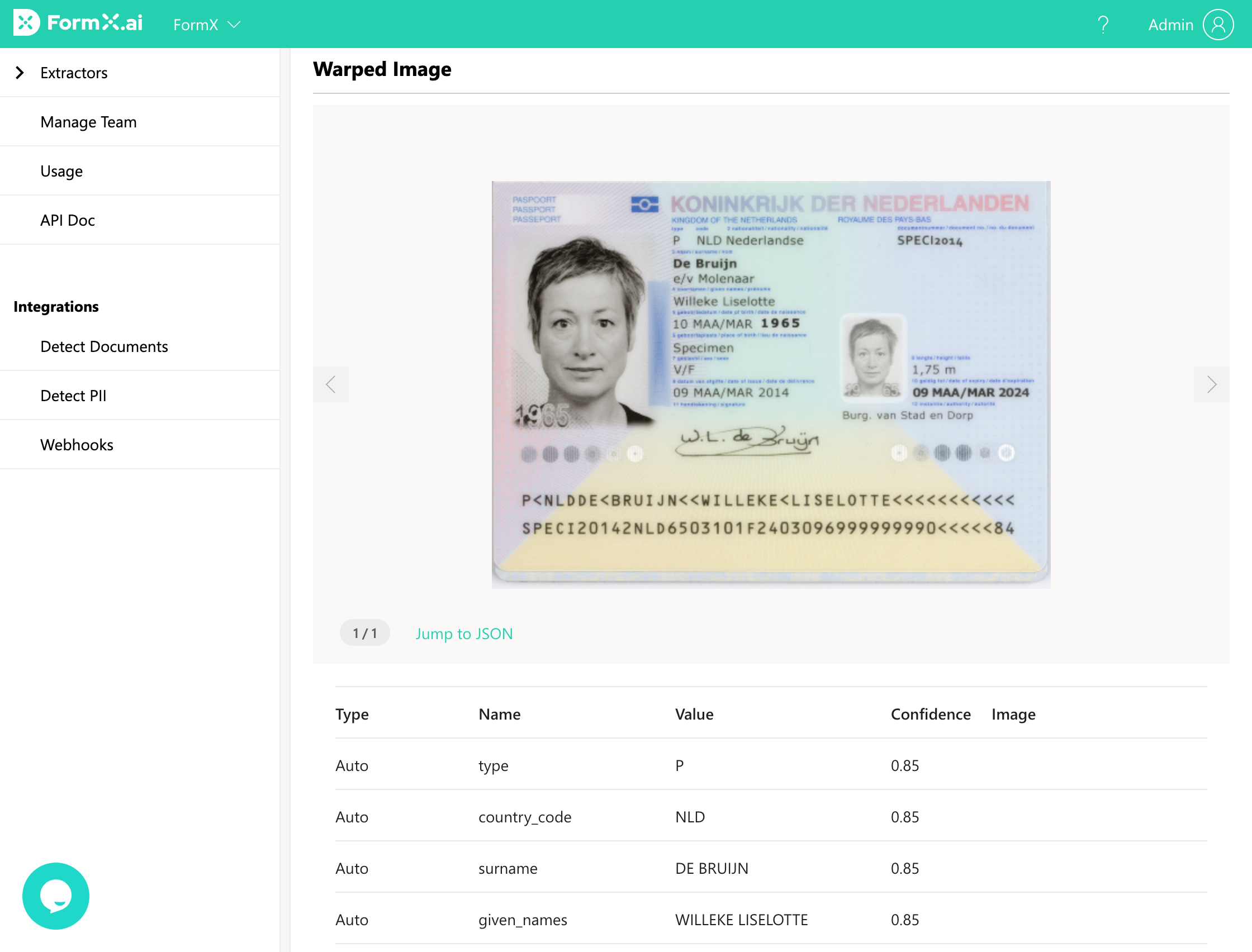 screenshot of FormX.ai