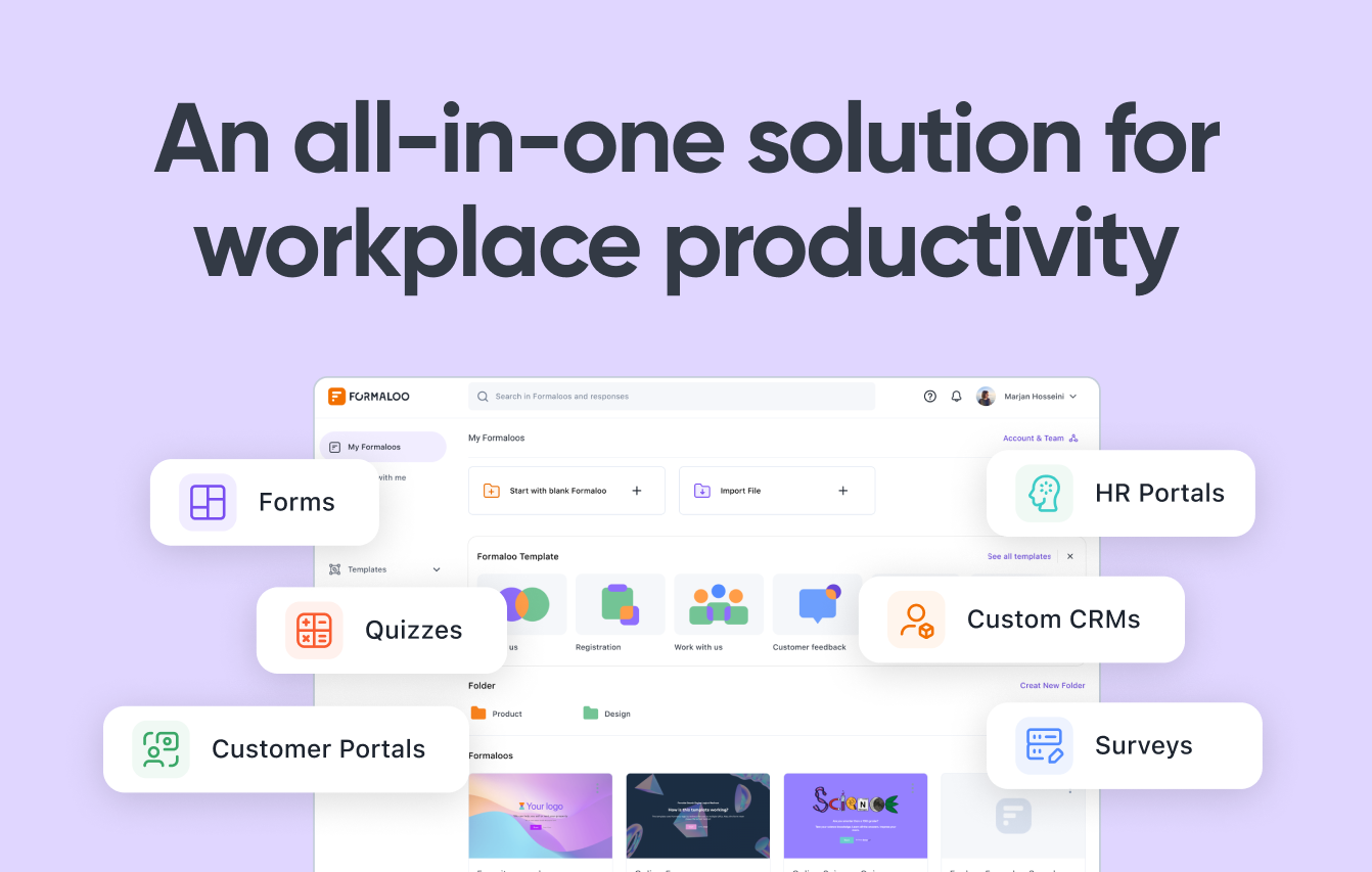 screenshot of Formaloo