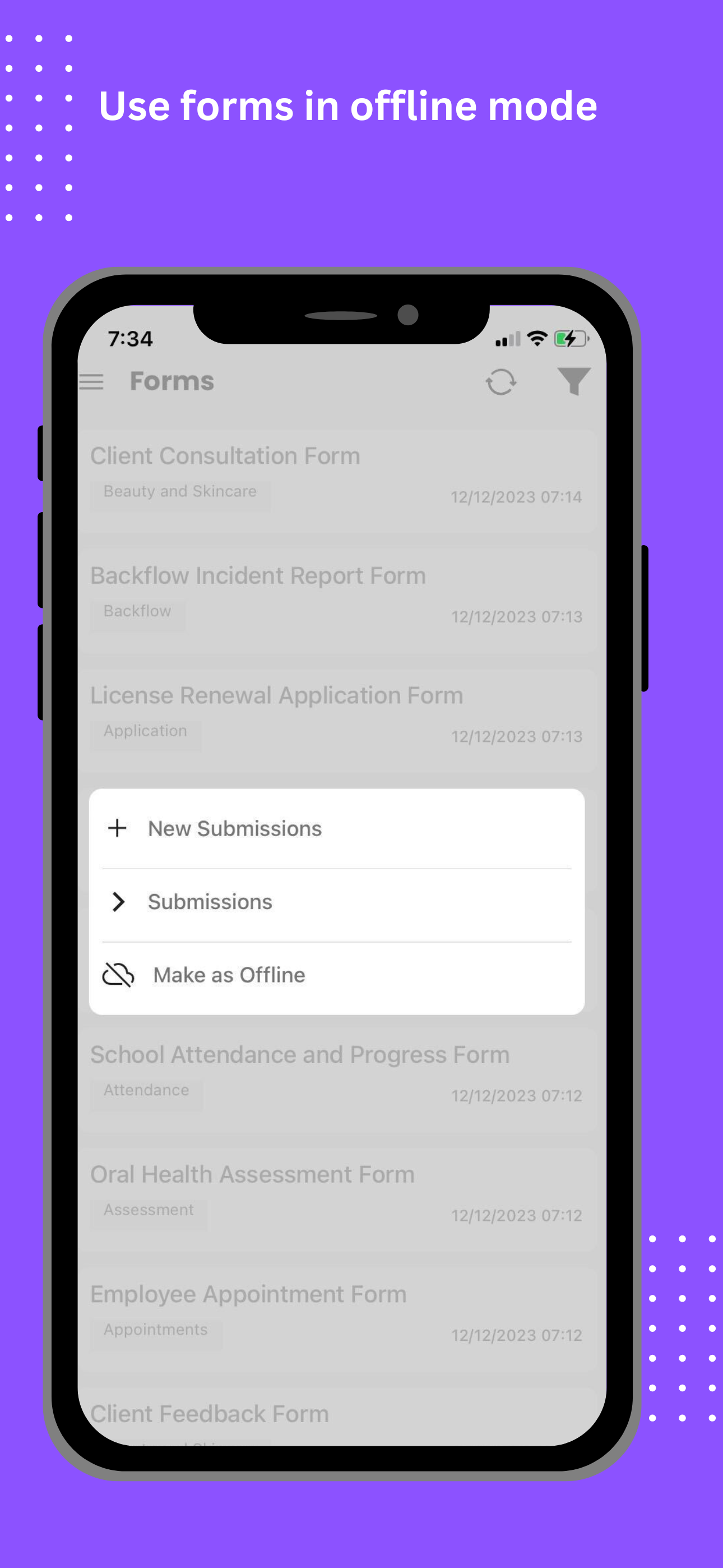 screenshot of Formclick
