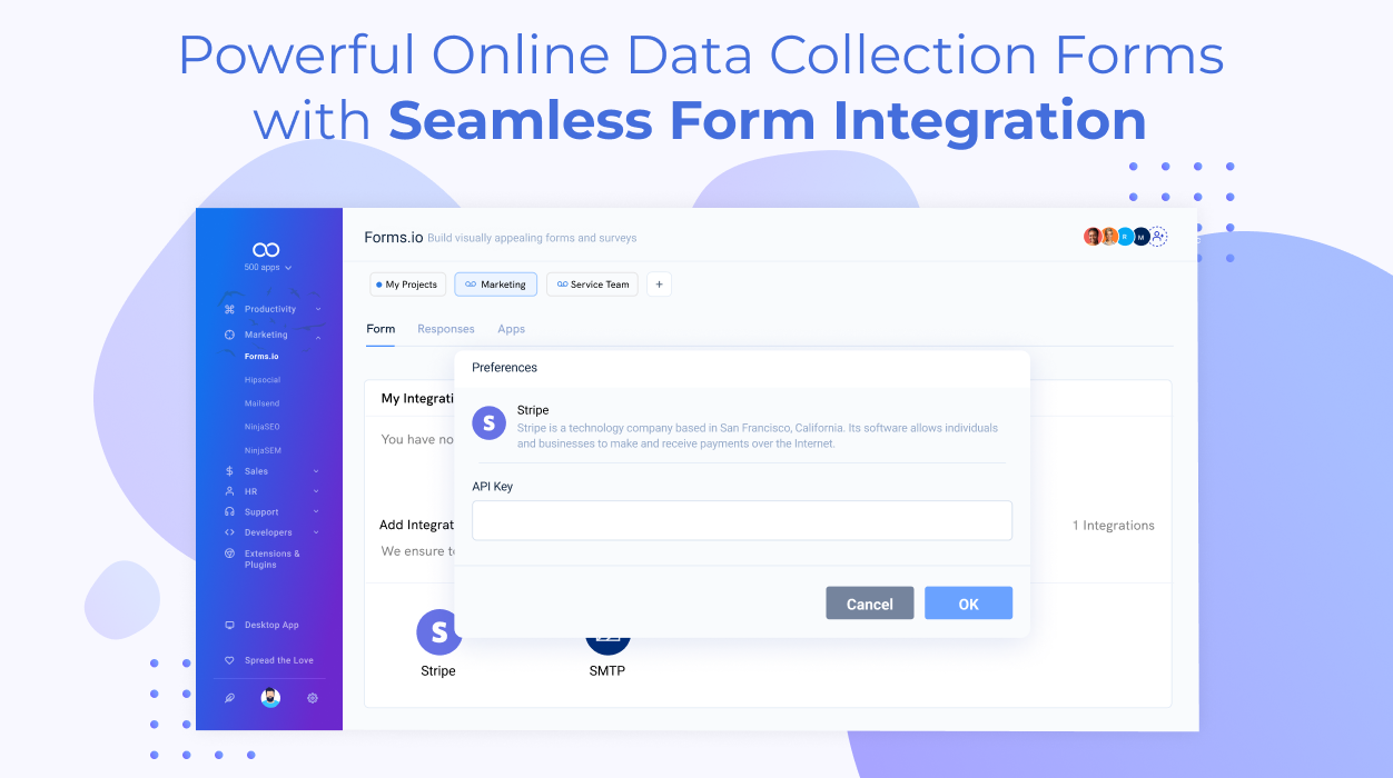 screenshot of Forms.io