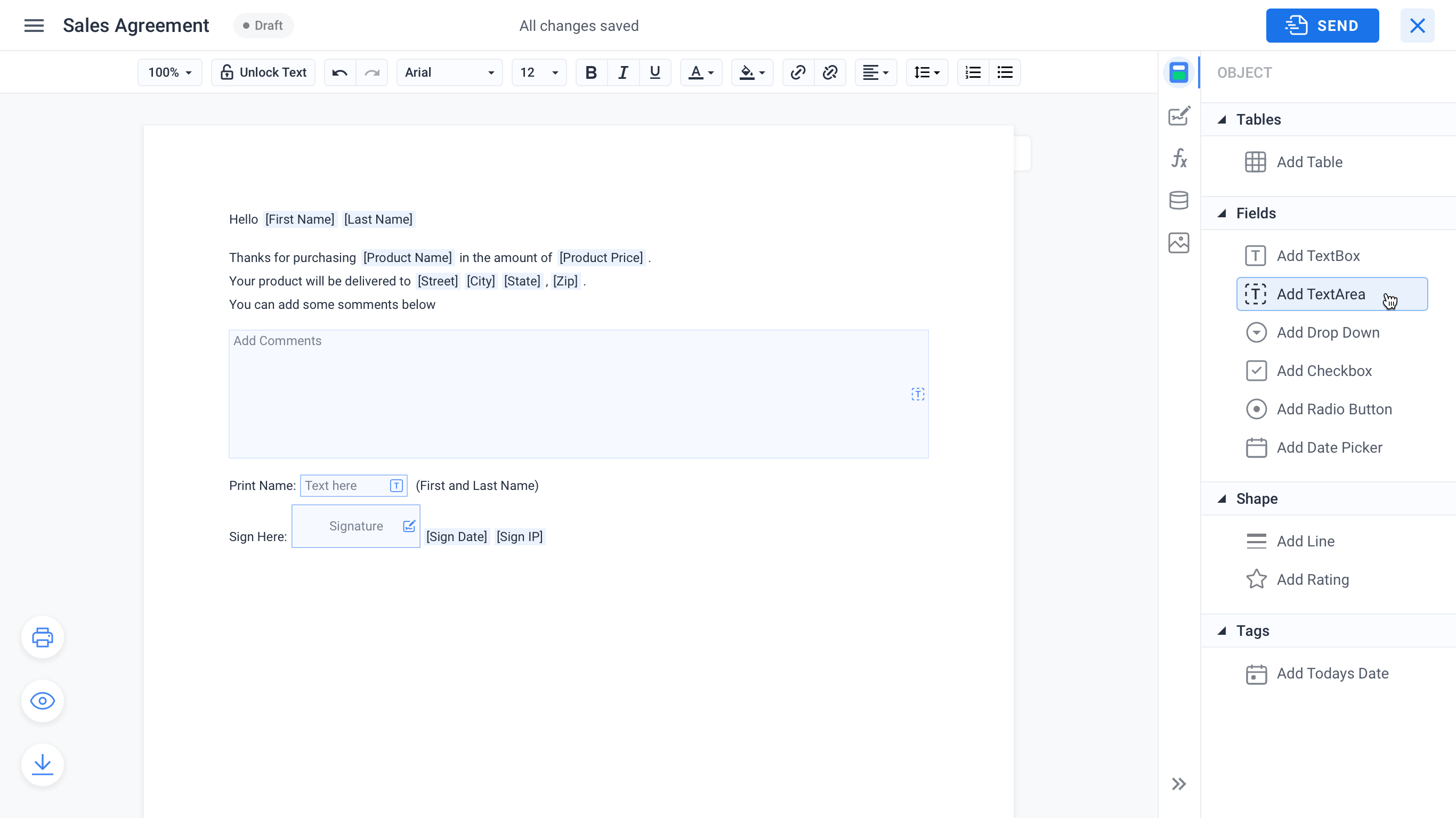 screenshot of Formsio