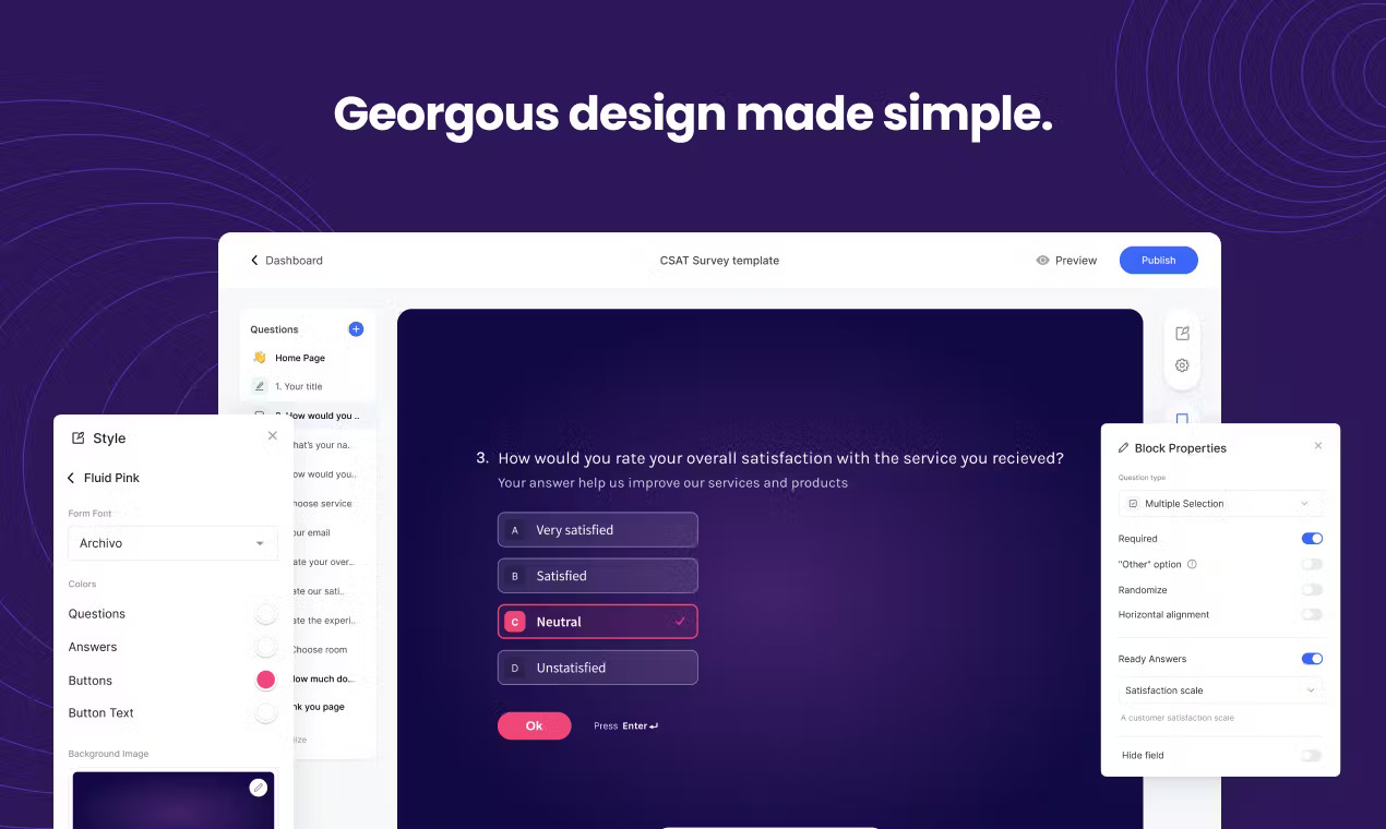 screenshot of Formsly