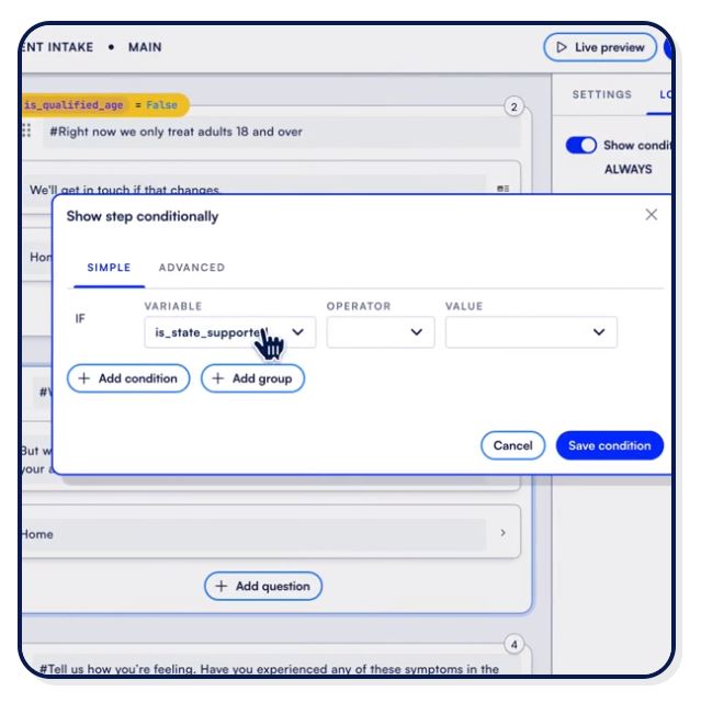 screenshot of Formsort
