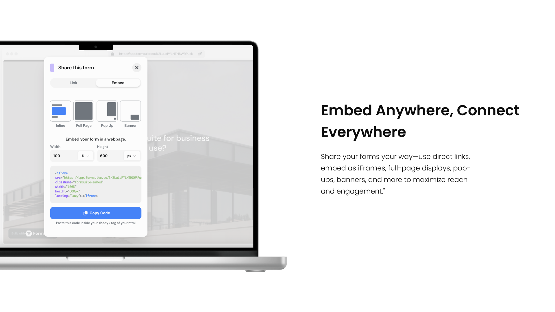 screenshot of Formsuite
