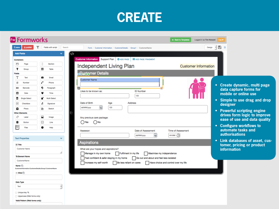 screenshot of Formworks