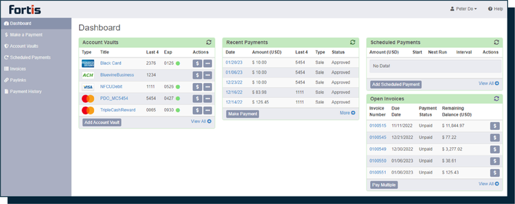 screenshot of Fortis