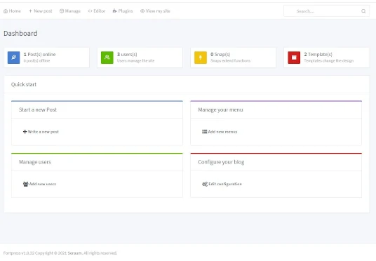 screenshot of Fortpress