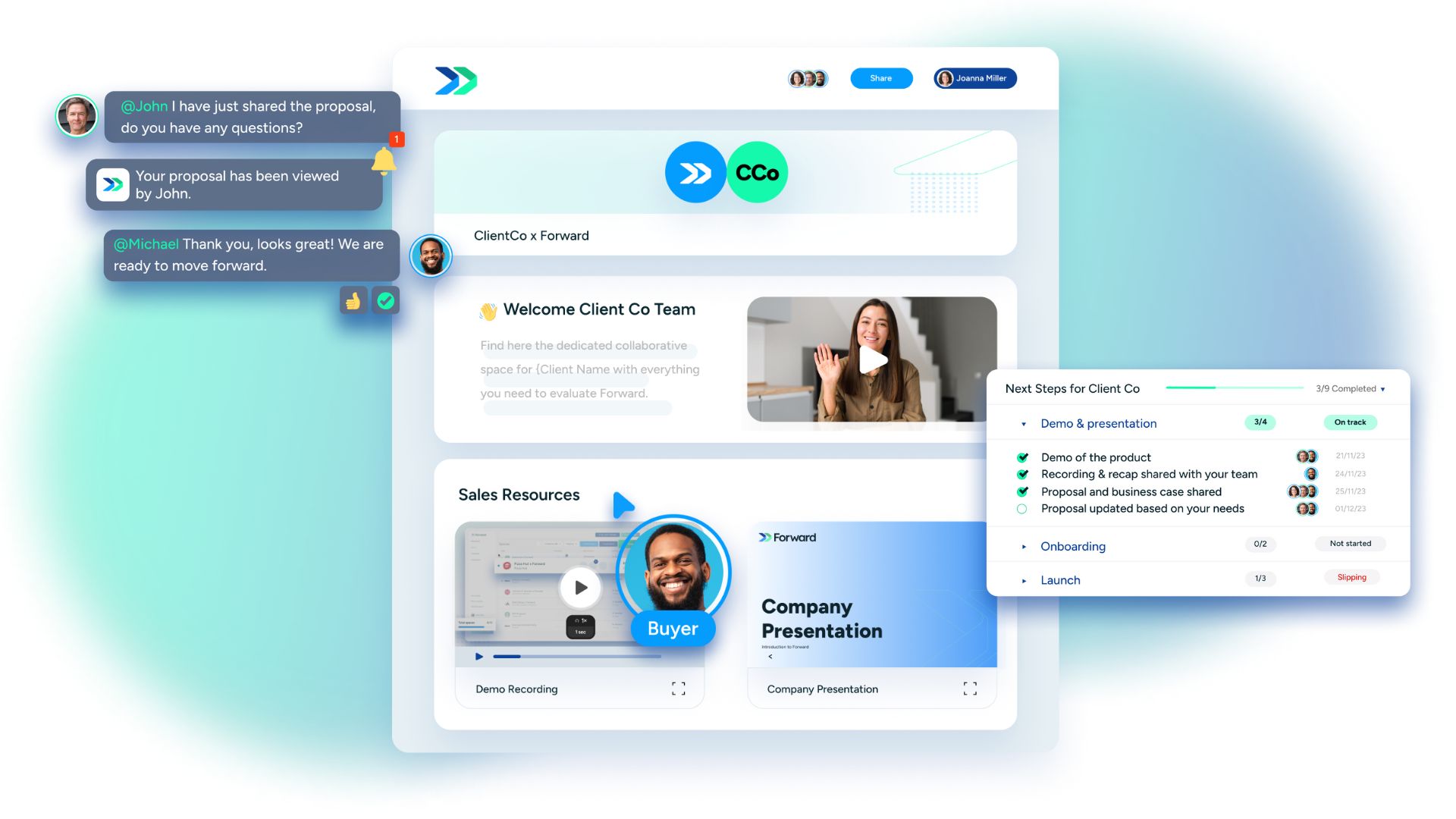 screenshot of Forward