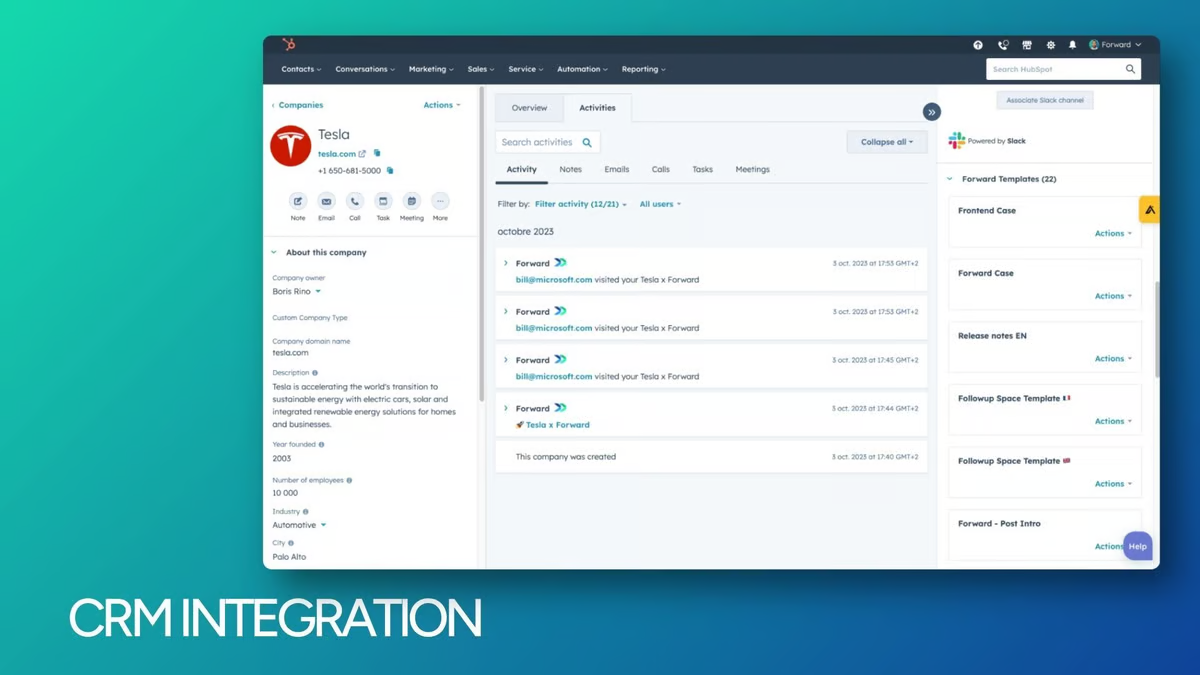 screenshot of Forward