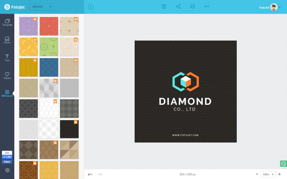 screenshot of FotoJet