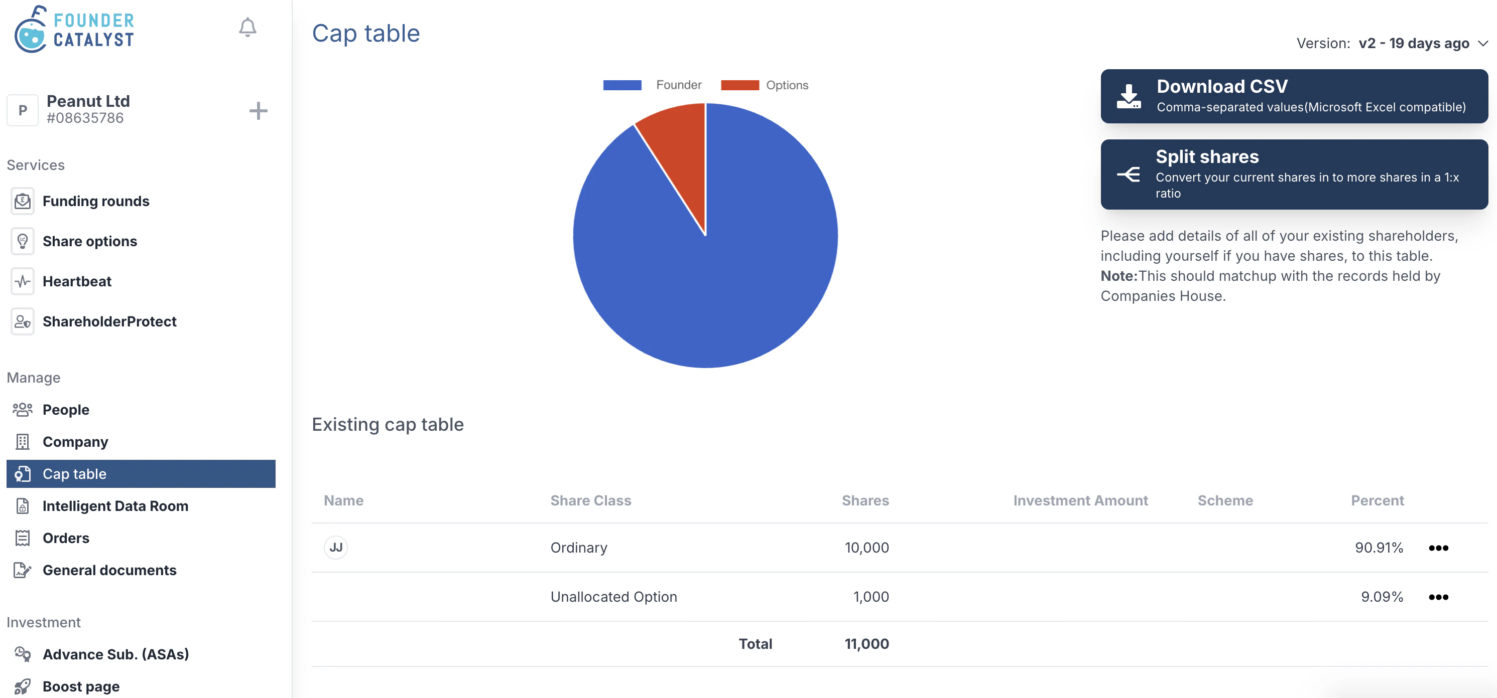 screenshot of FounderCatalyst