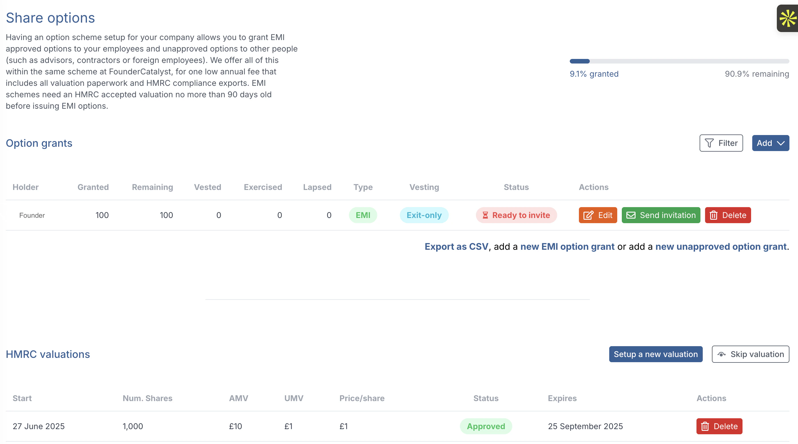 screenshot of FounderCatalyst
