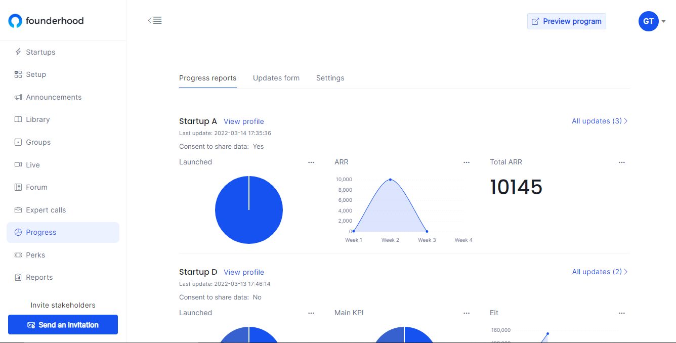 screenshot of Founderhood