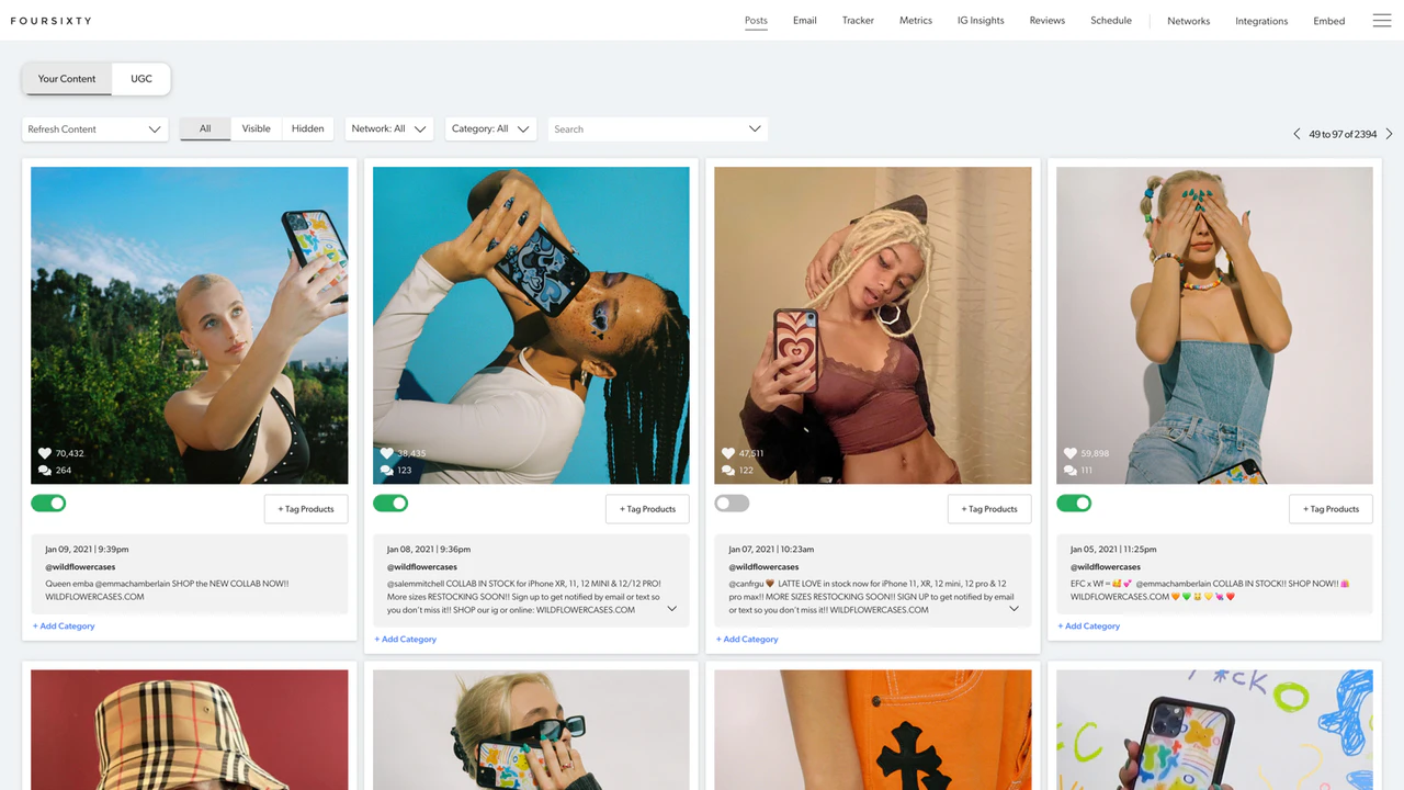 screenshot of Foursixty