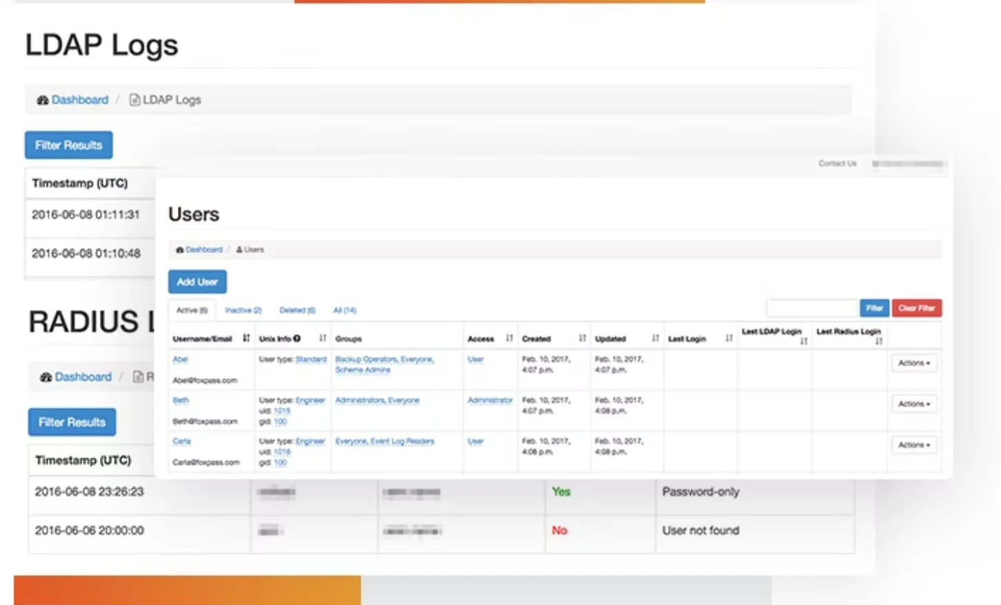 screenshot of Foxpass