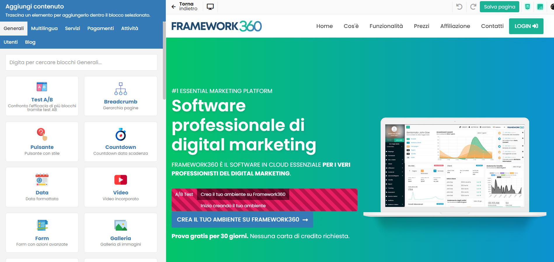 screenshot of Framework360
