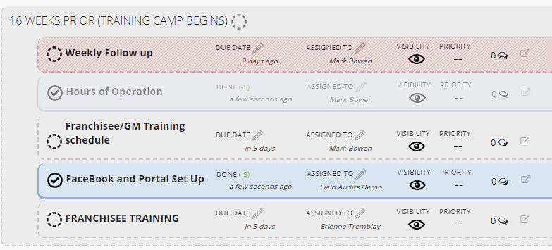 screenshot of FranchiseBlast