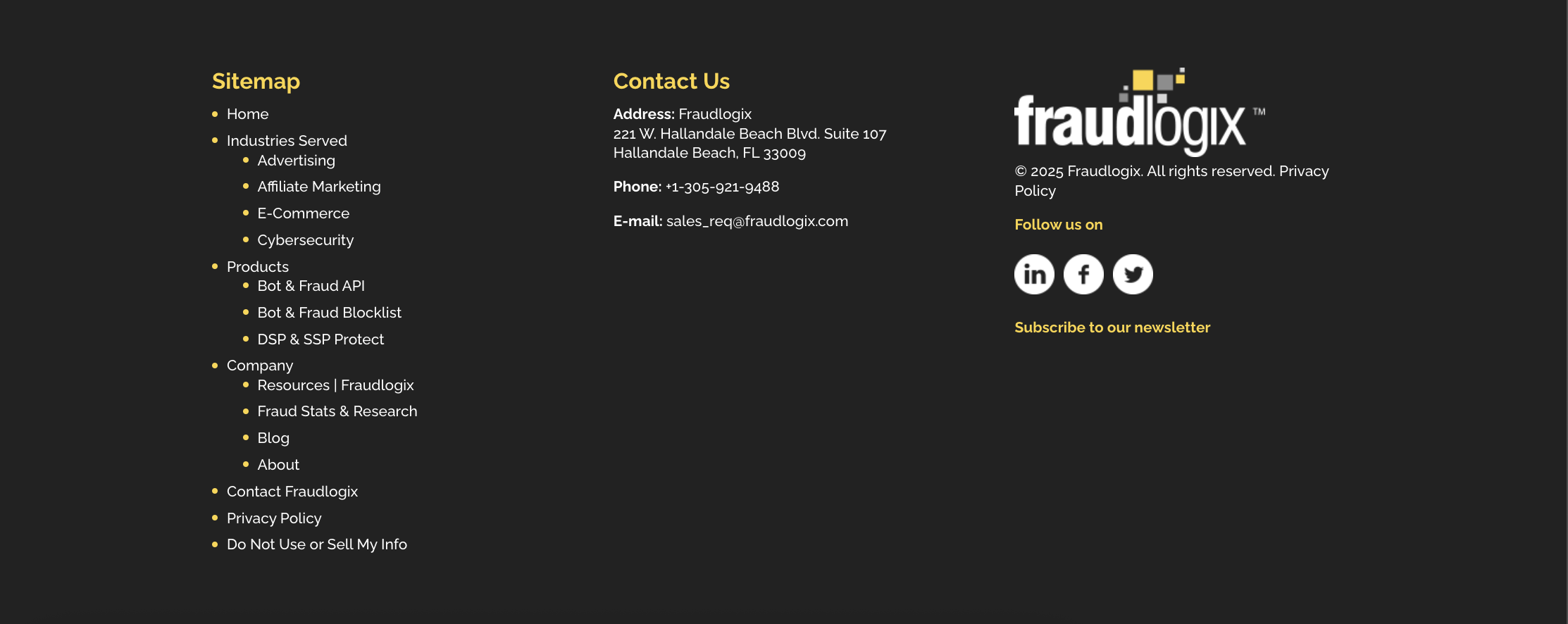 screenshot of Fraudlogix