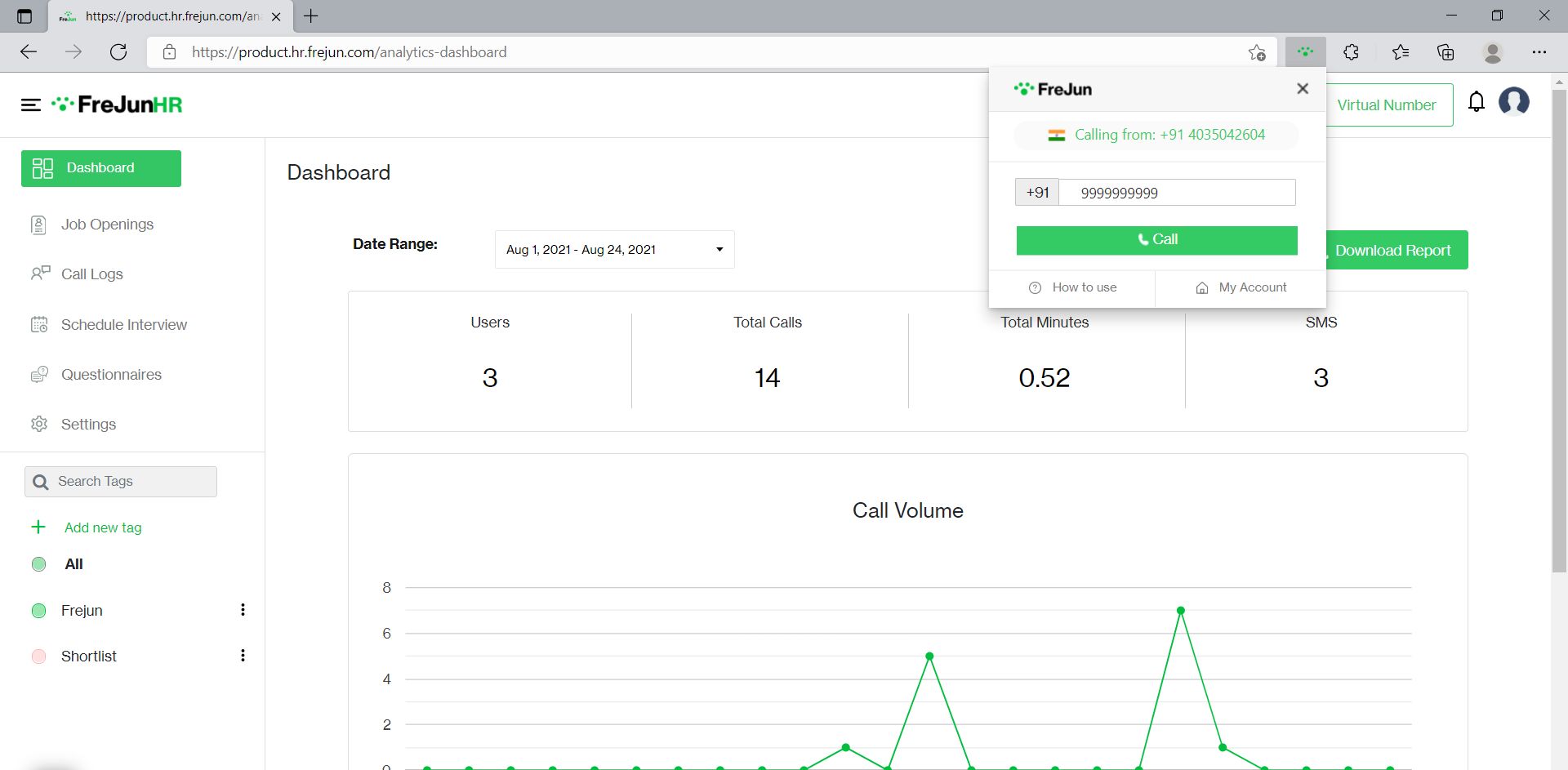 screenshot of FreJun