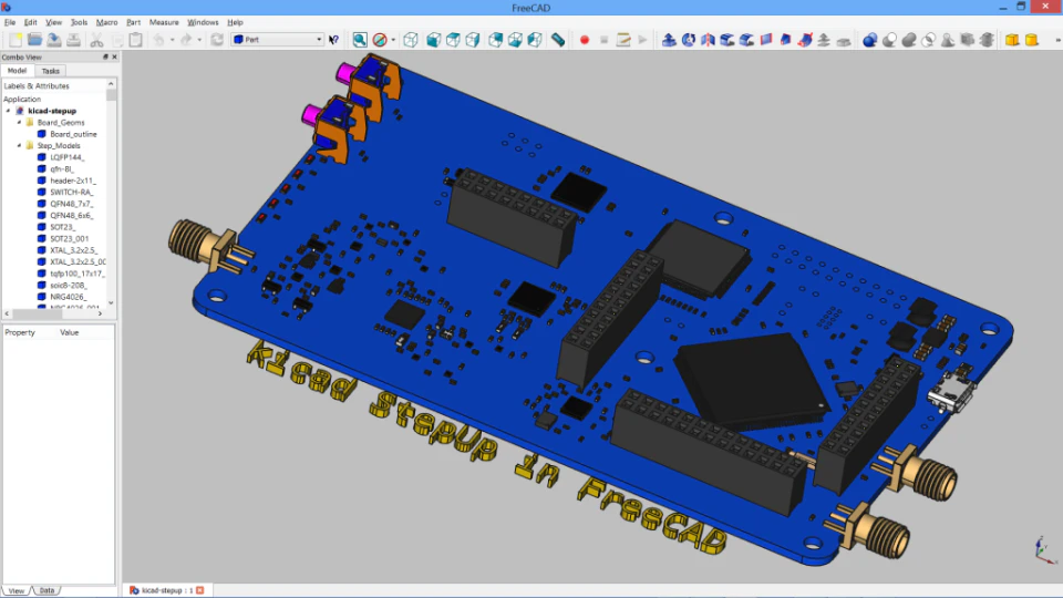 screenshot of FreeCAD
