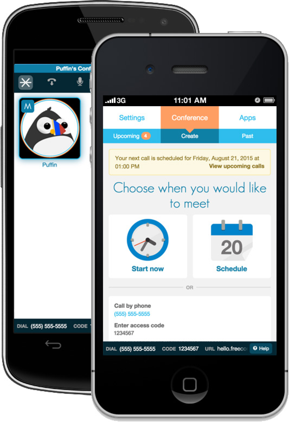 screenshot of FreeConference