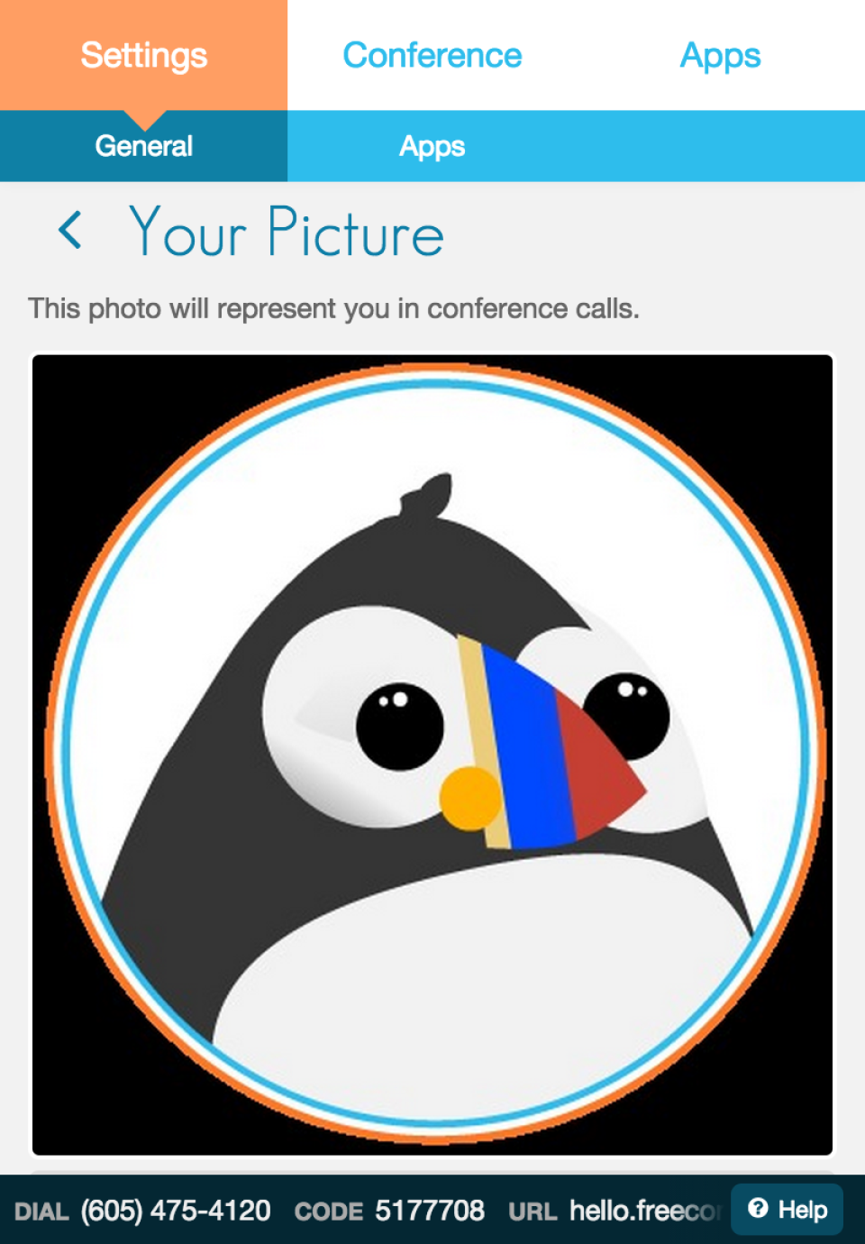 screenshot of FreeConference