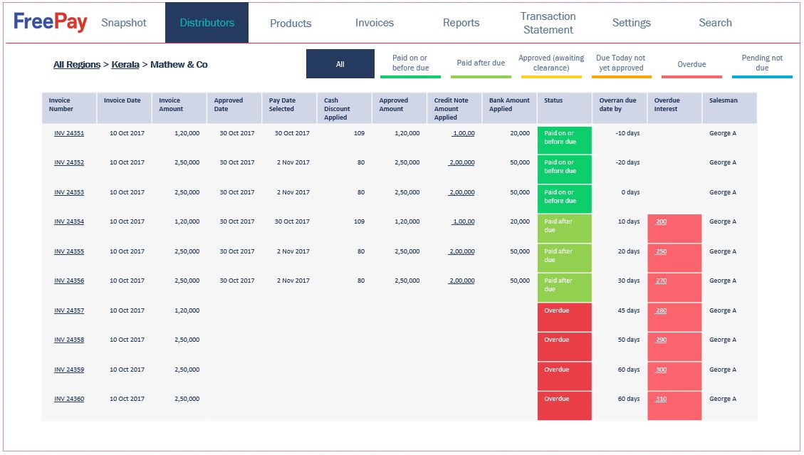 screenshot of FreePay